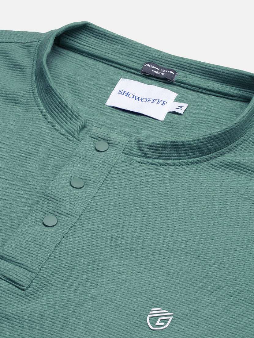 men solid short sleeve slim fit t-shirt - 21696238 -  Standard Image - 6