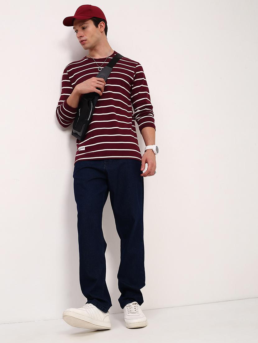 men striped long sleeve slim fit t-shirt - 21696240 - Standard Image - 4