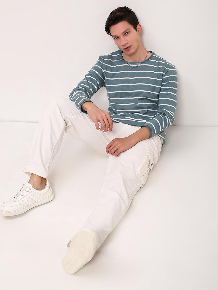 men striped long sleeve slim fit t-shirt - 21696241 - Standard Image - 4