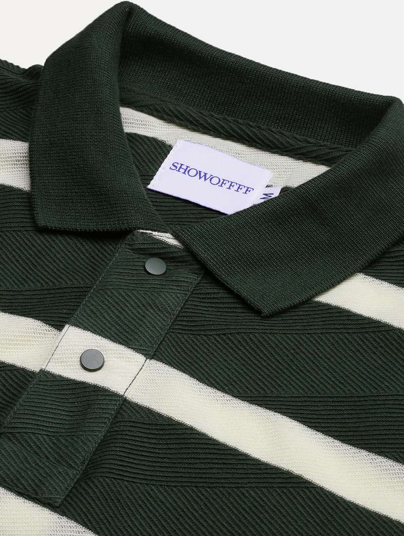men striped short sleeve polo t-shirt - 21696246 - Standard Image - 6