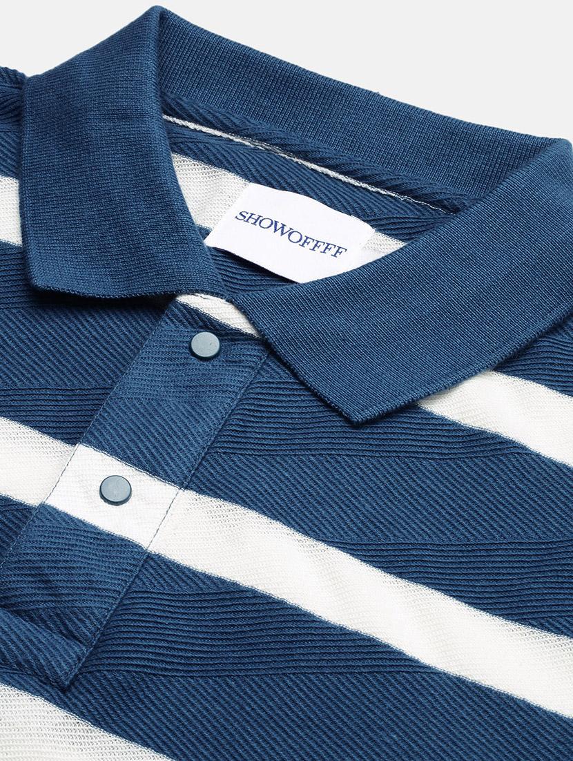 men striped short sleeve polo t-shirt - 21696247 - Standard Image - 6