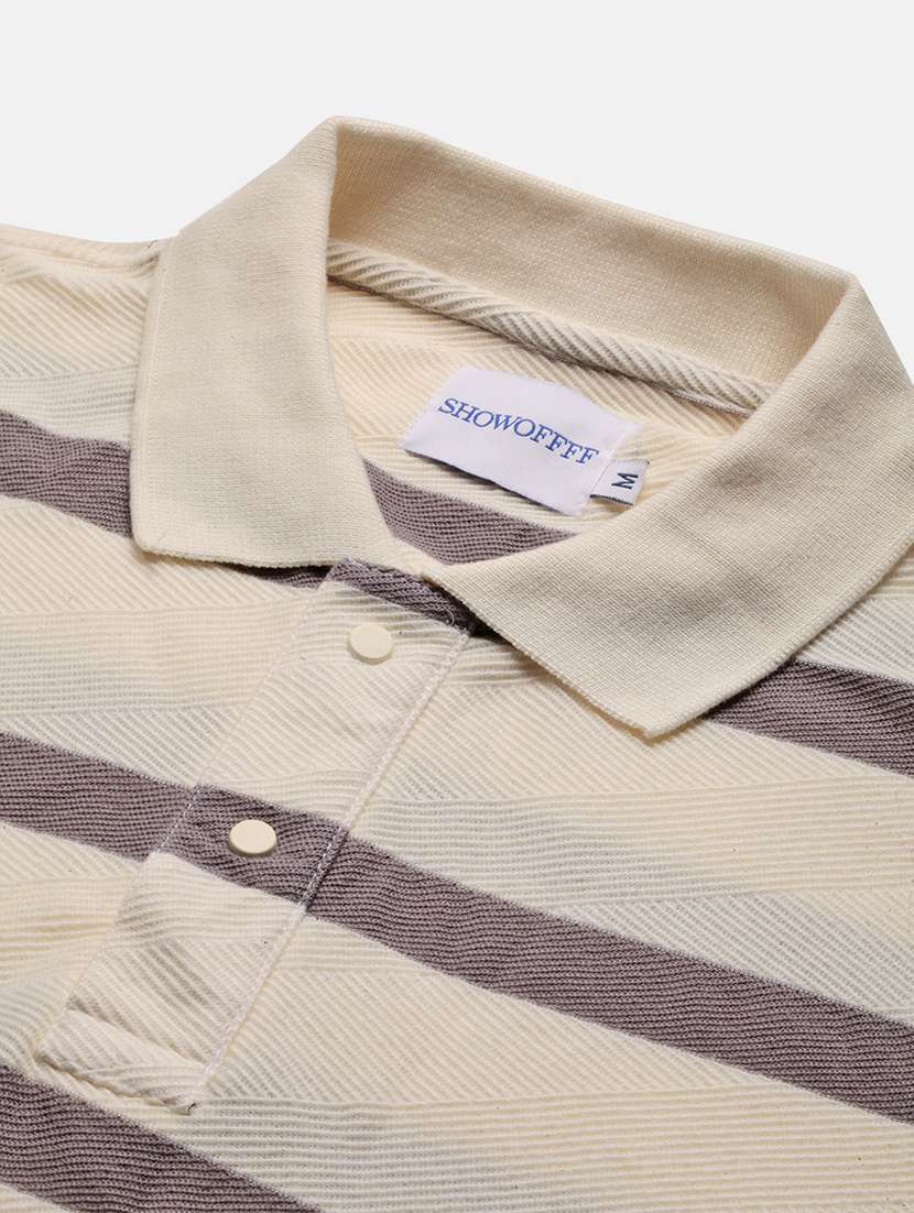 men striped short sleeve polo t-shirt - 21696248 -  Standard Image - 6