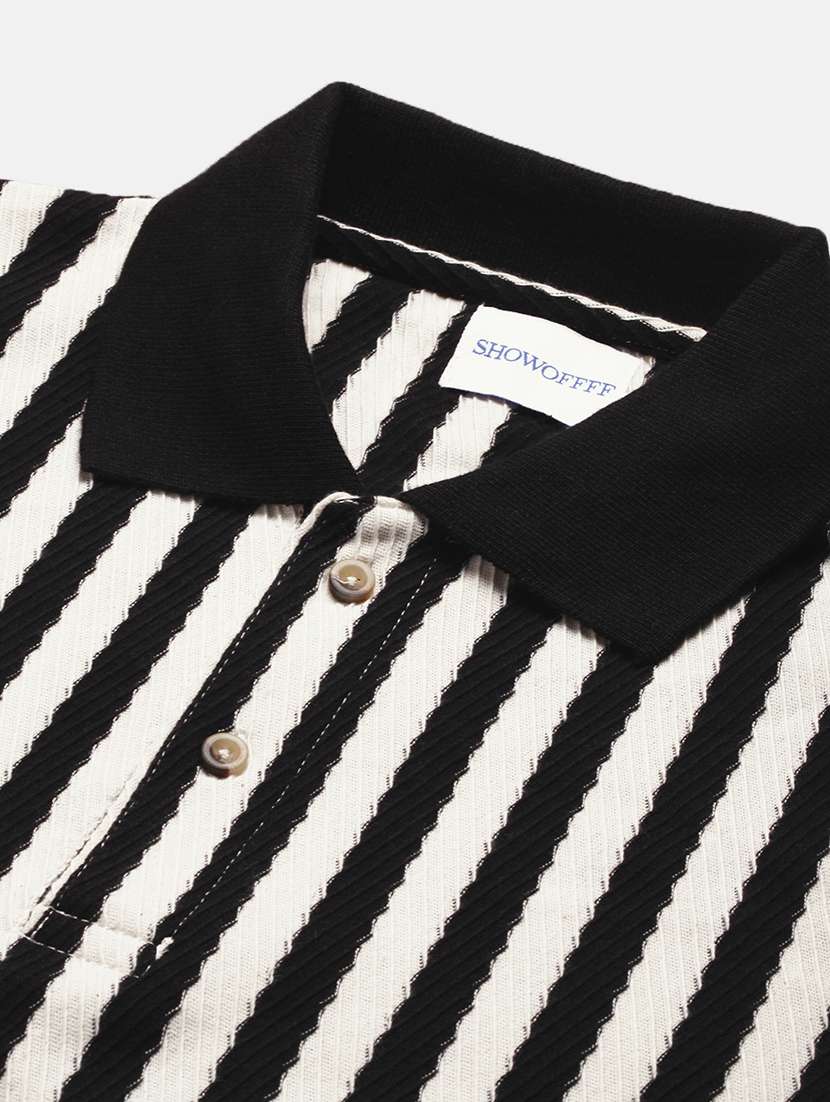 men striped short sleeve polo t-shirt - 21696255 -  Standard Image - 6