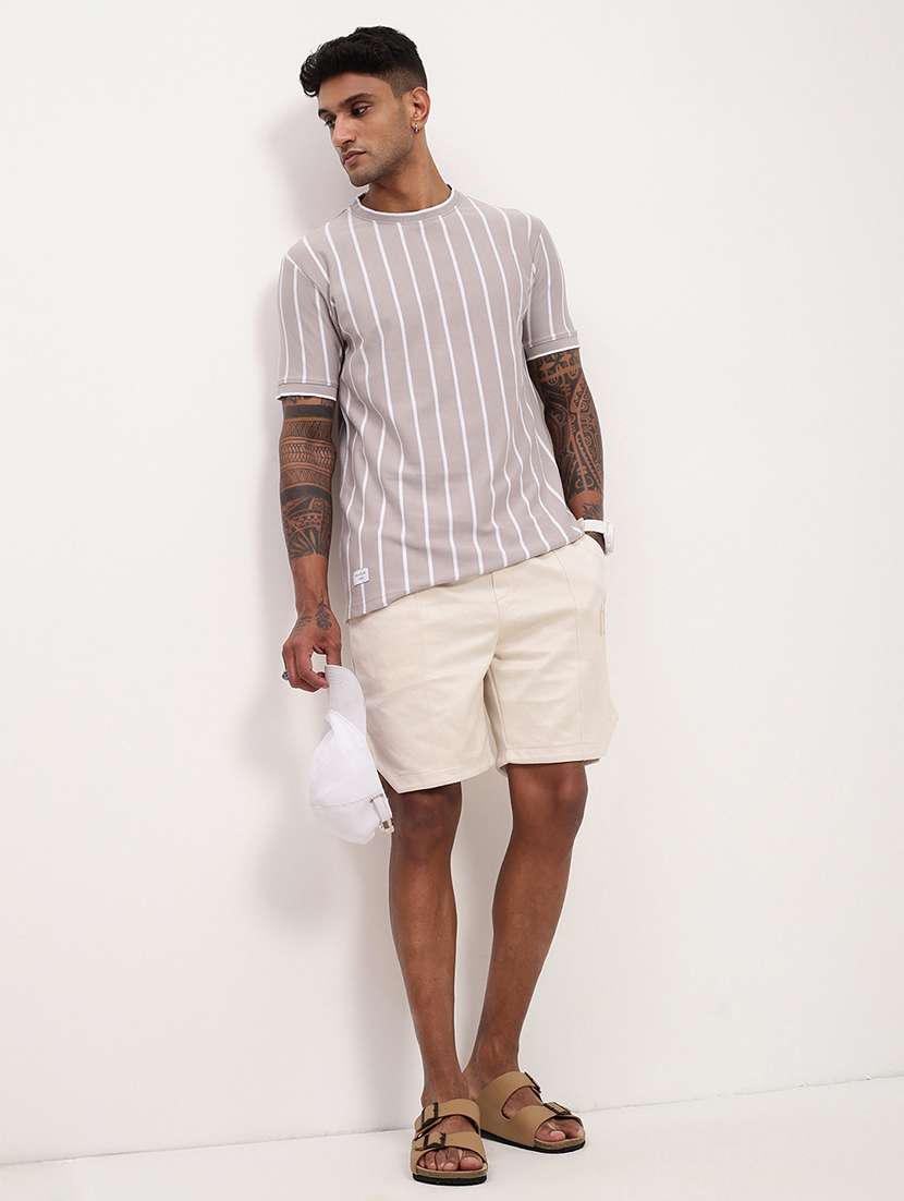 men striped short sleeve slim fit t-shirt - 21696257 -  Standard Image - 4