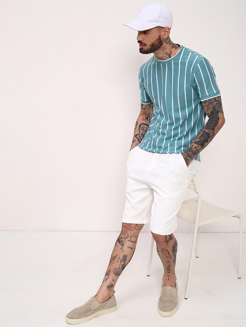 men striped short sleeve slim fit t-shirt - 21696259 - Standard Image - 4