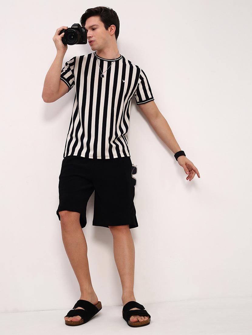 men striped short sleeve slim fit t-shirt - 21696267 - Standard Image - 4