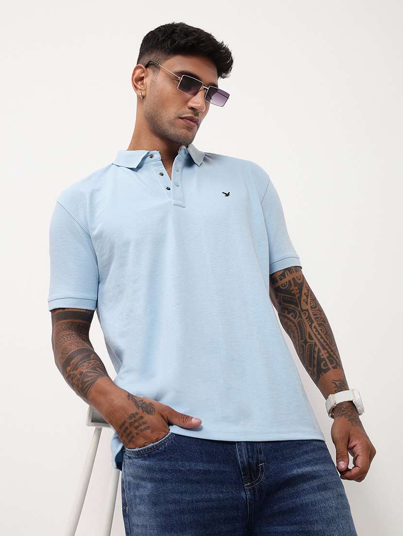 men solid short sleeve polo t-shirt - 21696268 -  Standard Image - 1