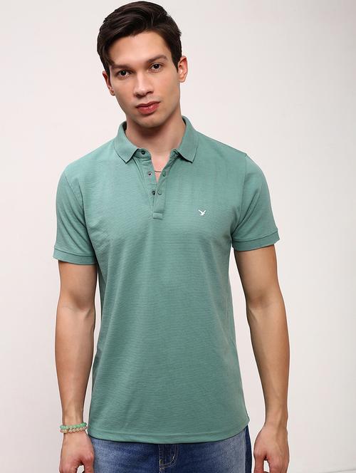 men solid short sleeve polo t-shirt - 21696269 - Standard Image - 0