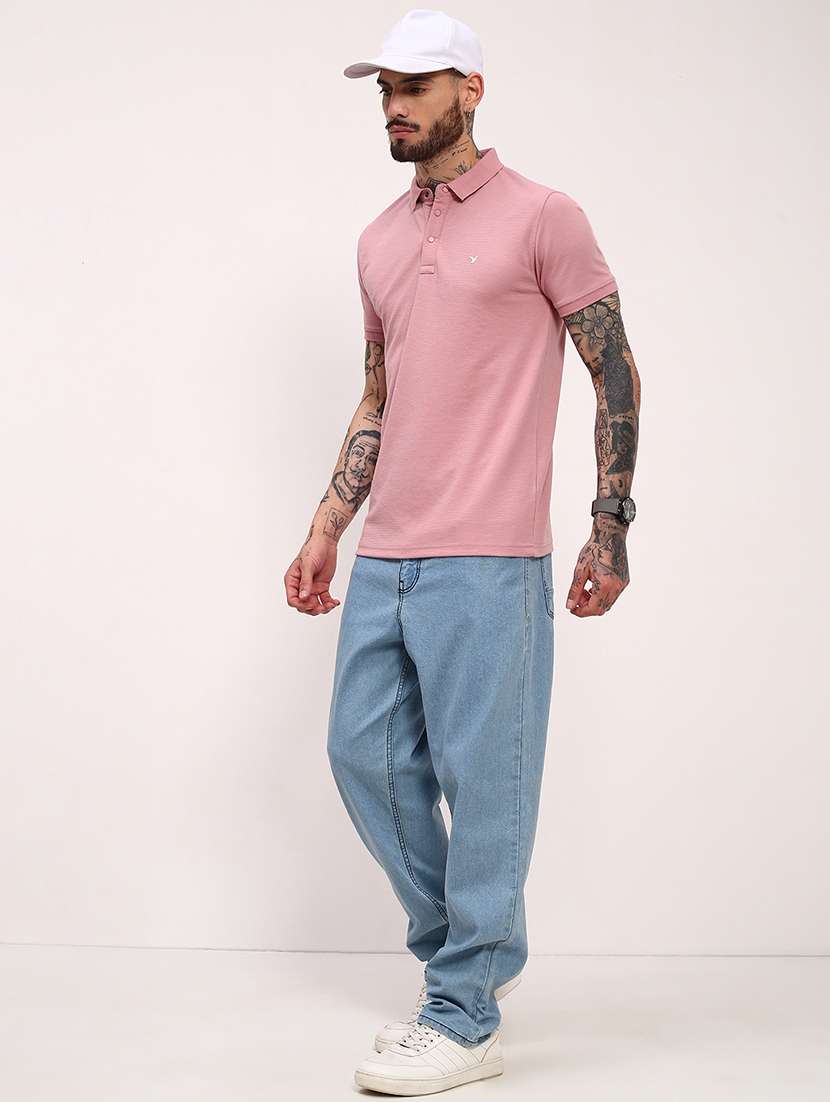 men solid short sleeve polo t-shirt - 21696273 - Standard Image - 4