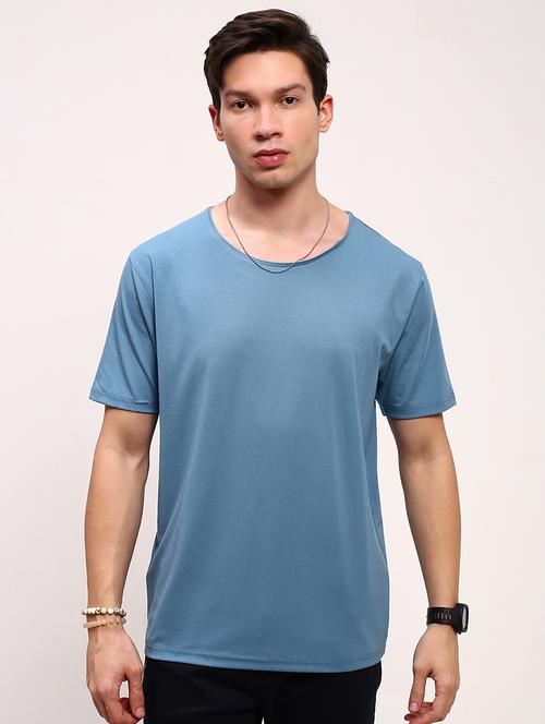 men solid short sleeve regular fit t-shirt - 21696278 -  Standard Image - 0