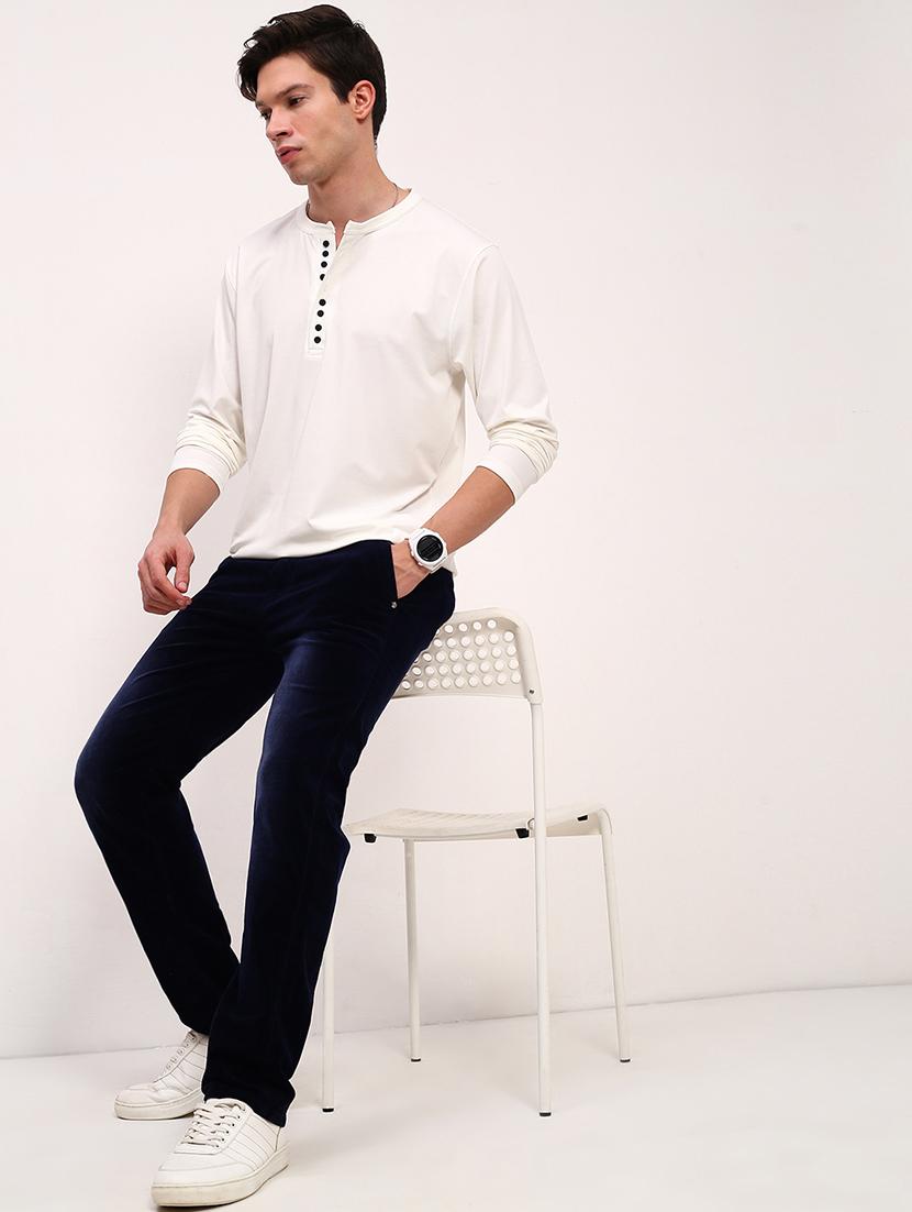 men solid long sleeve regular fit t-shirt - 21696281 - Standard Image - 4