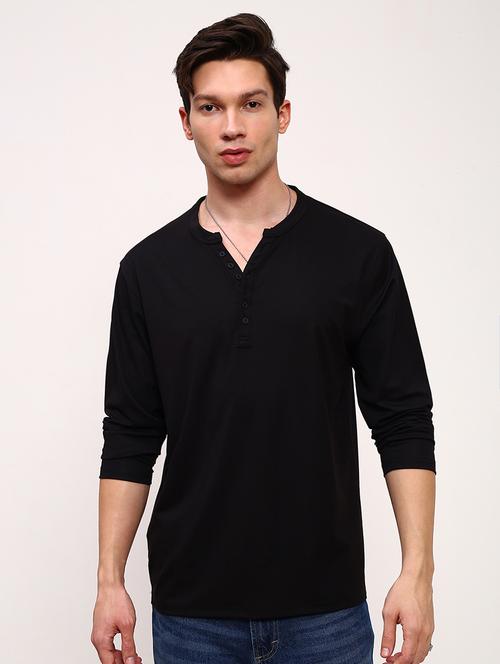 men solid long sleeve regular fit t-shirt - 21696287 - Standard Image - 0