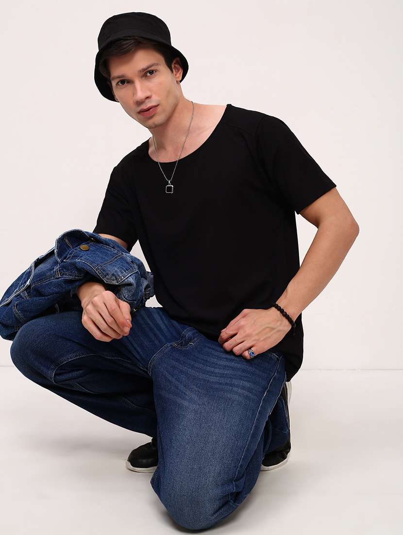 men solid short sleeve regualr fit t-shirt - 21696291 -  Standard Image - 4