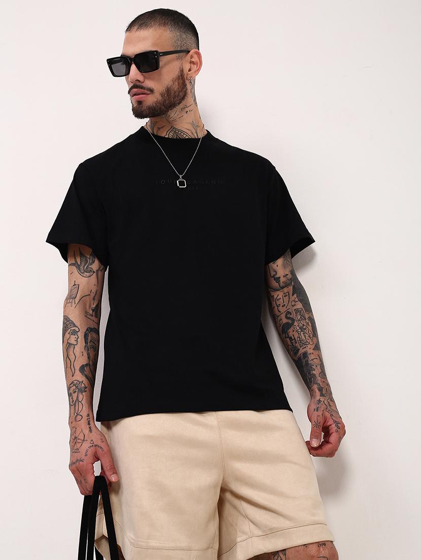 men solid short sleeve regular fit t-shirt - 21696293 - Standard Image - 1