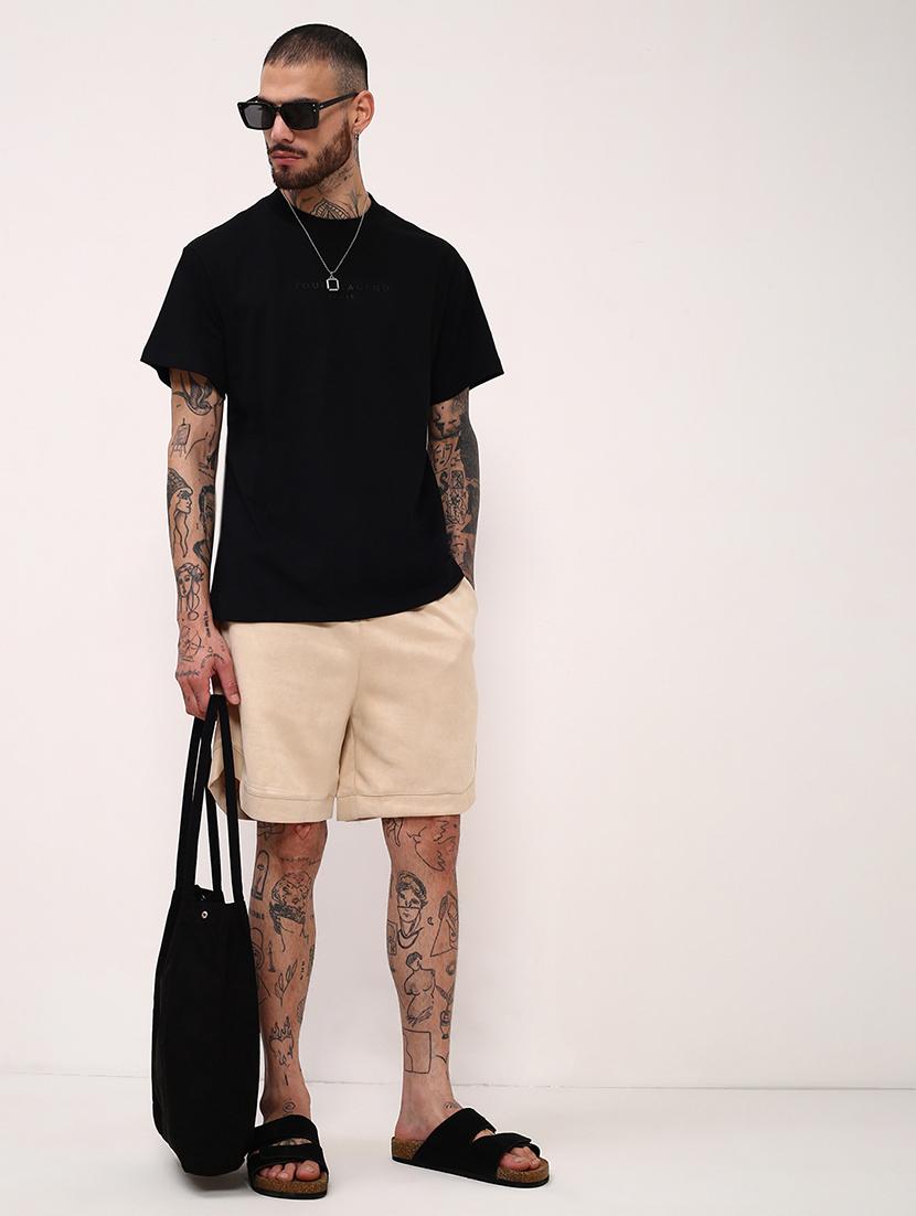 men solid short sleeve regular fit t-shirt - 21696293 - Standard Image - 4