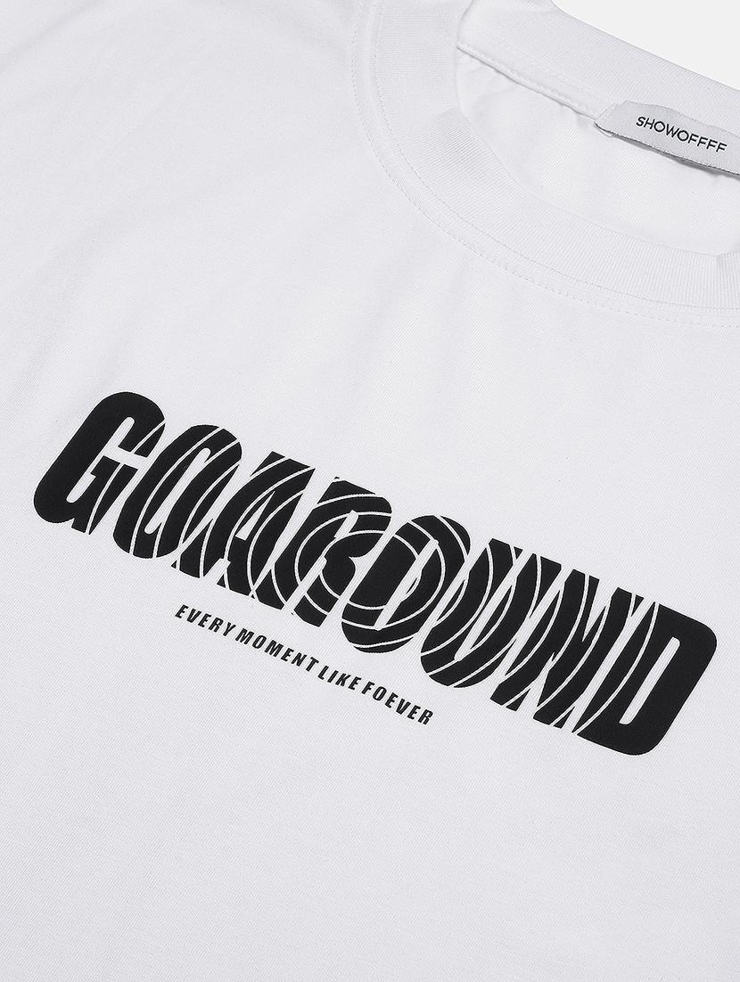 men chest print round neck t-shirt - 21696294 - Standard Image - 6