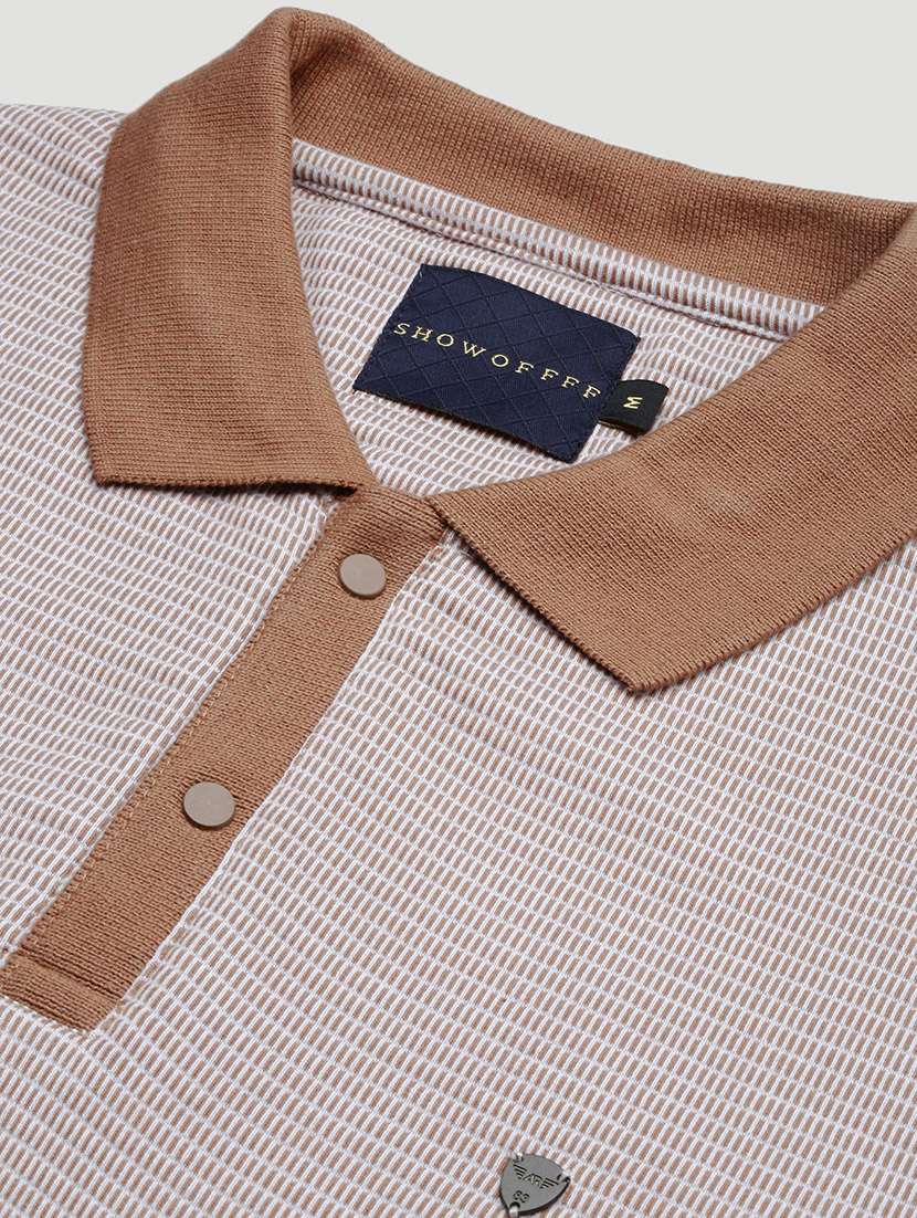 men self design short sleeve polo t-shirt - 21696305 -  Standard Image - 6