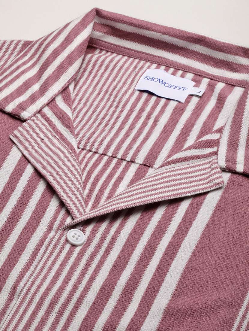 men striped short sleeves casual shirt - 21696315 -  Standard Image - 6