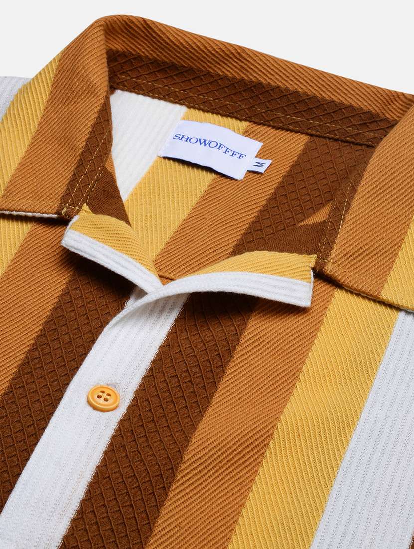 men striped short sleeves casual shirt - 21696317 -  Standard Image - 6