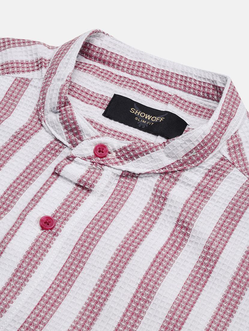 men striped long sleeves casual shirt - 21696337 - Standard Image - 6