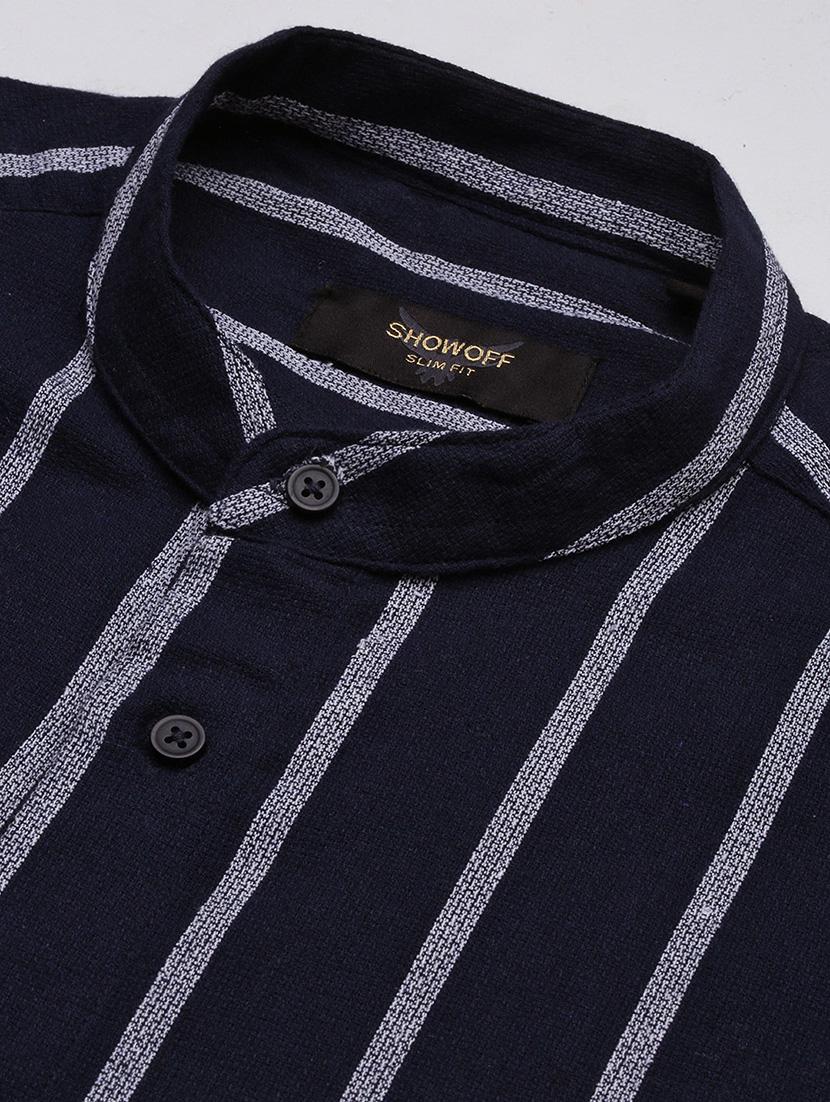 men striped long sleeves casual shirt - 21696338 - Standard Image - 6