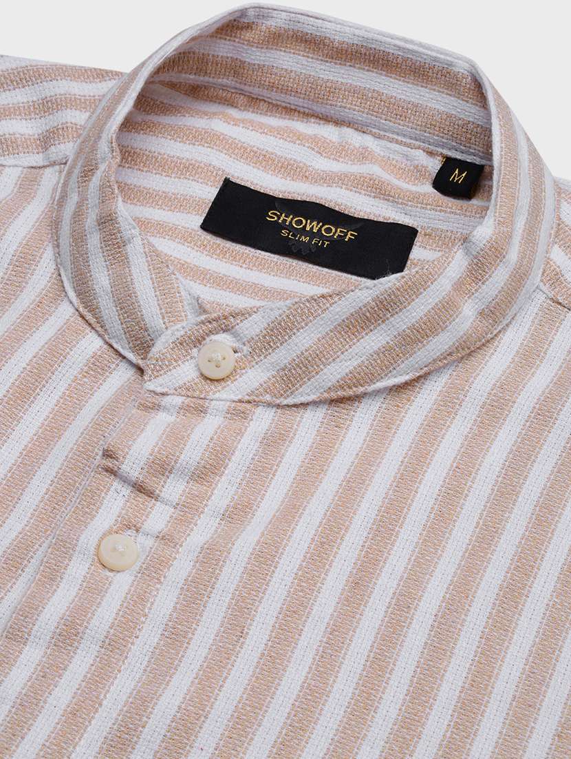 men striped long sleeves casual shirt - 21696342 -  Standard Image - 6