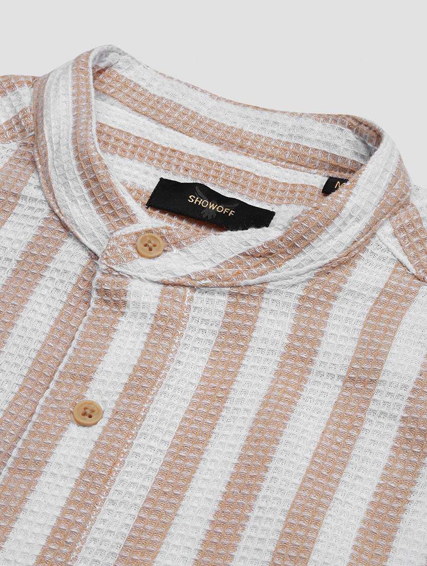 men striped long sleeves casual shirt - 21696344 - Standard Image - 6