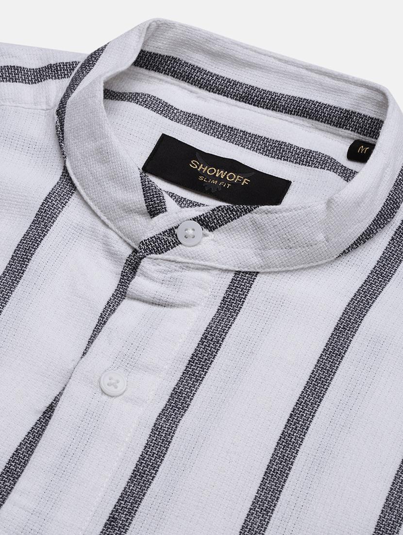 men striped long sleeves casual shirt - 21696347 - Standard Image - 6