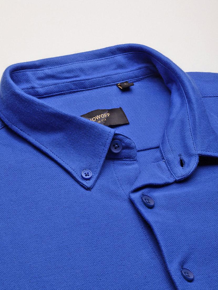 men solid long sleeves casual shirt - 21696381 - Standard Image - 6