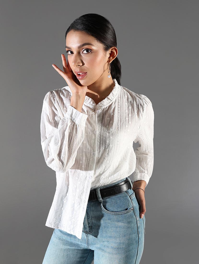 women white long sleeve regular shirt - 21696519 -  Standard Image - 1