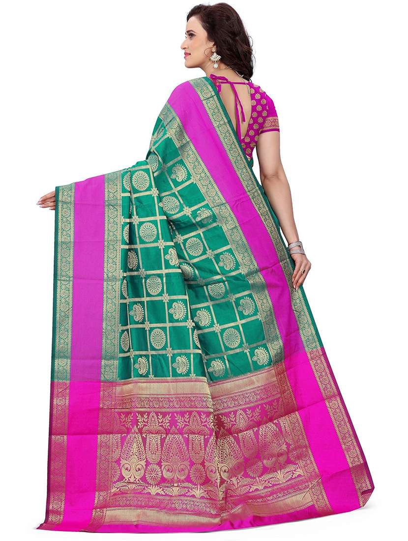 women self design kanjivaram saree - 21696611 -  Standard Image - 1