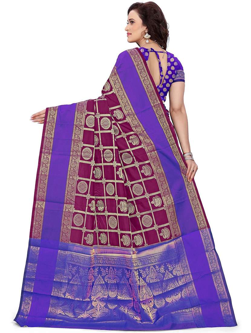 women self design kanjivaram saree - 21696615 - Standard Image - 1