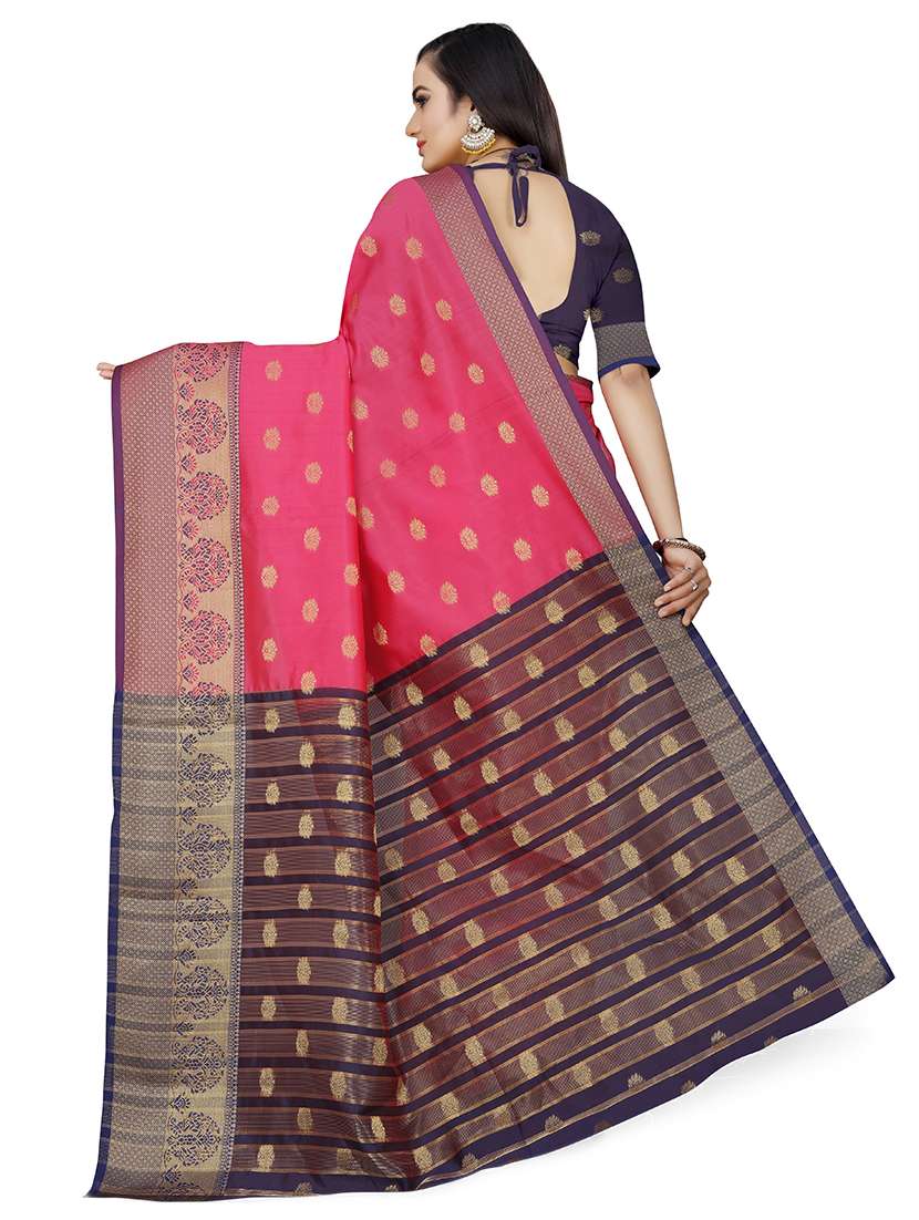 women self design bordered saree - 21696682 - Standard Image - 1