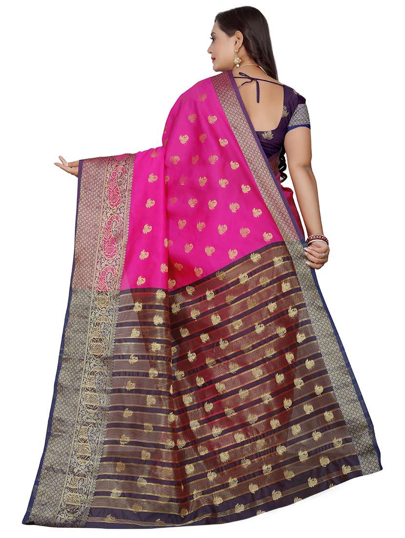 women self designed bordered saree - 21696698 -  Standard Image - 1