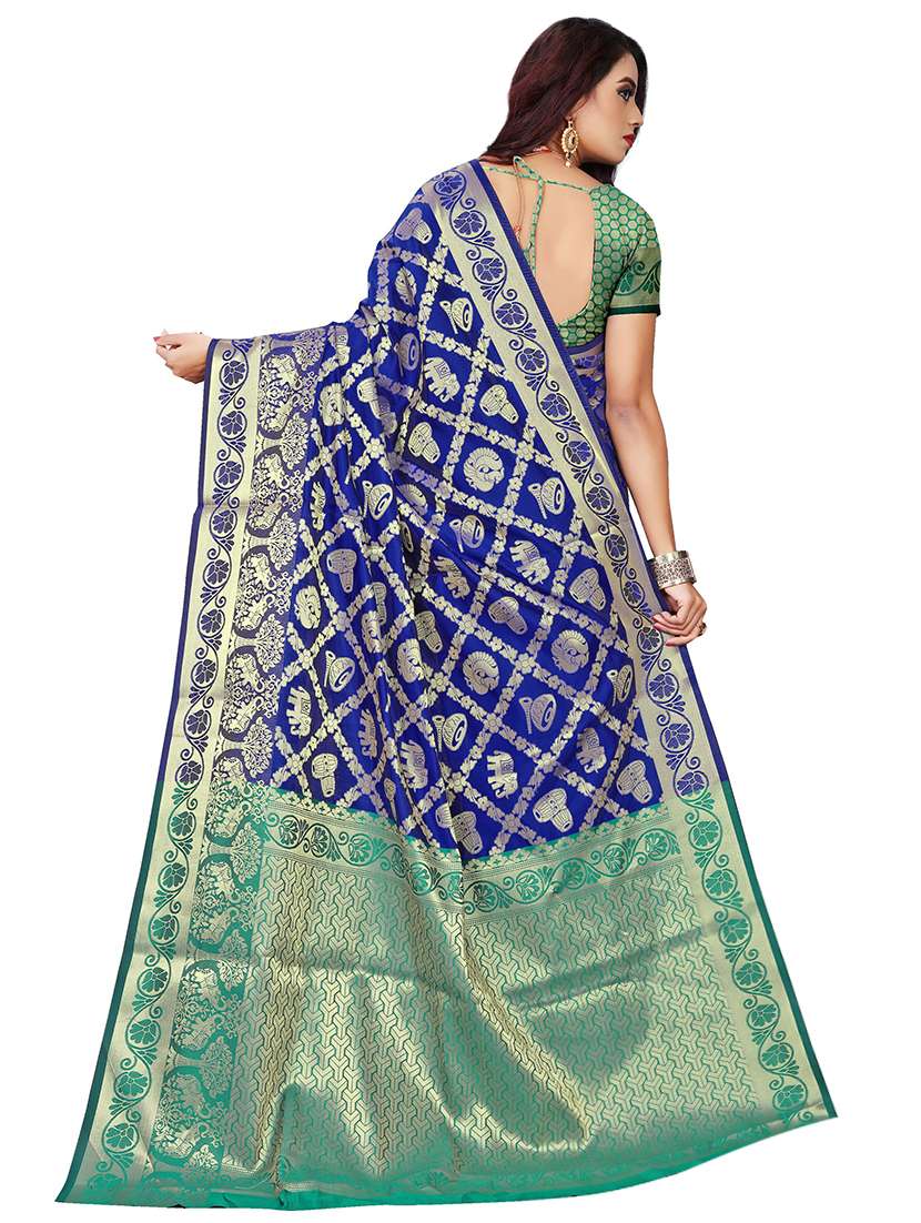 women self design banarasi saree - 21696714 - Standard Image - 1