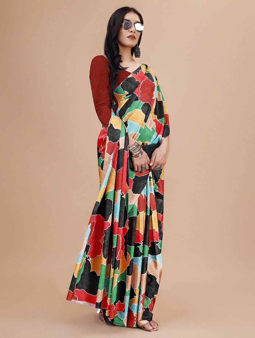 women multi color printed saree - 21696733 -  Standard Image - 1