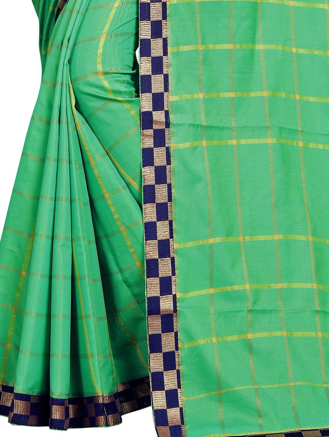 women checkereded lace work saree - 21696790 -  Standard Image - 4
