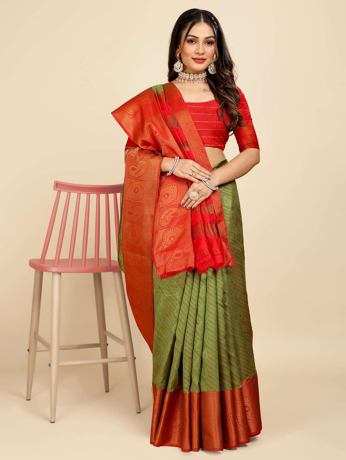 women self design banarasi saree - 21696843 -  Standard Image - 1