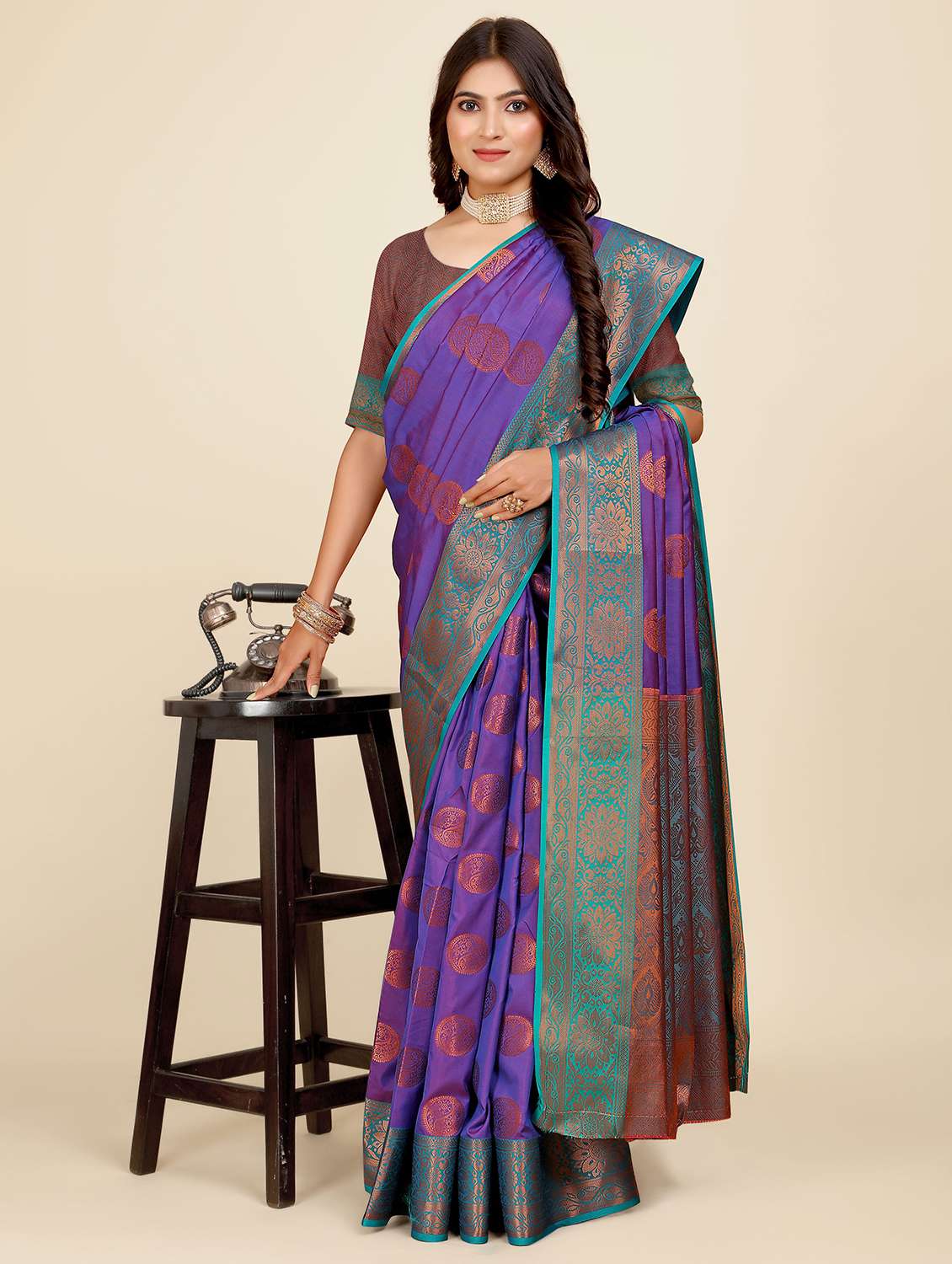 women self design banarasi saree - 21696854 -  Standard Image - 1