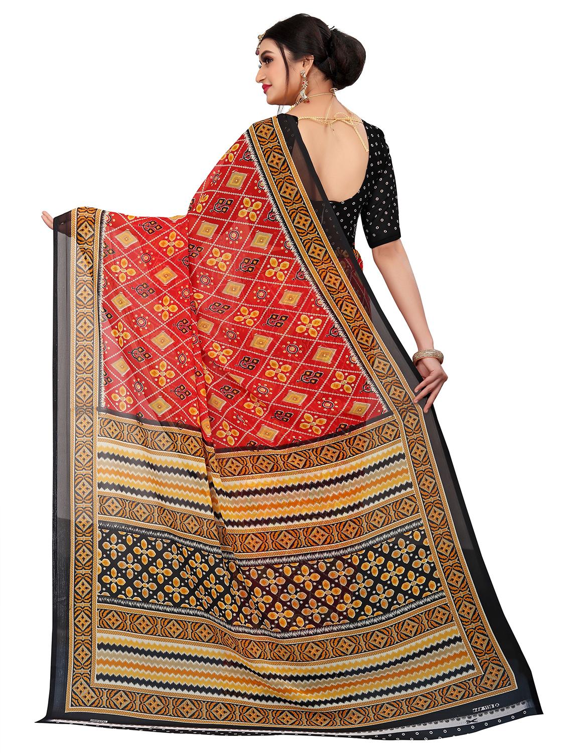 women red printed saree - 21696889 -  Standard Image - 1