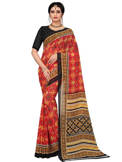 women red printed saree - 21696891 -  Standard Image - 0