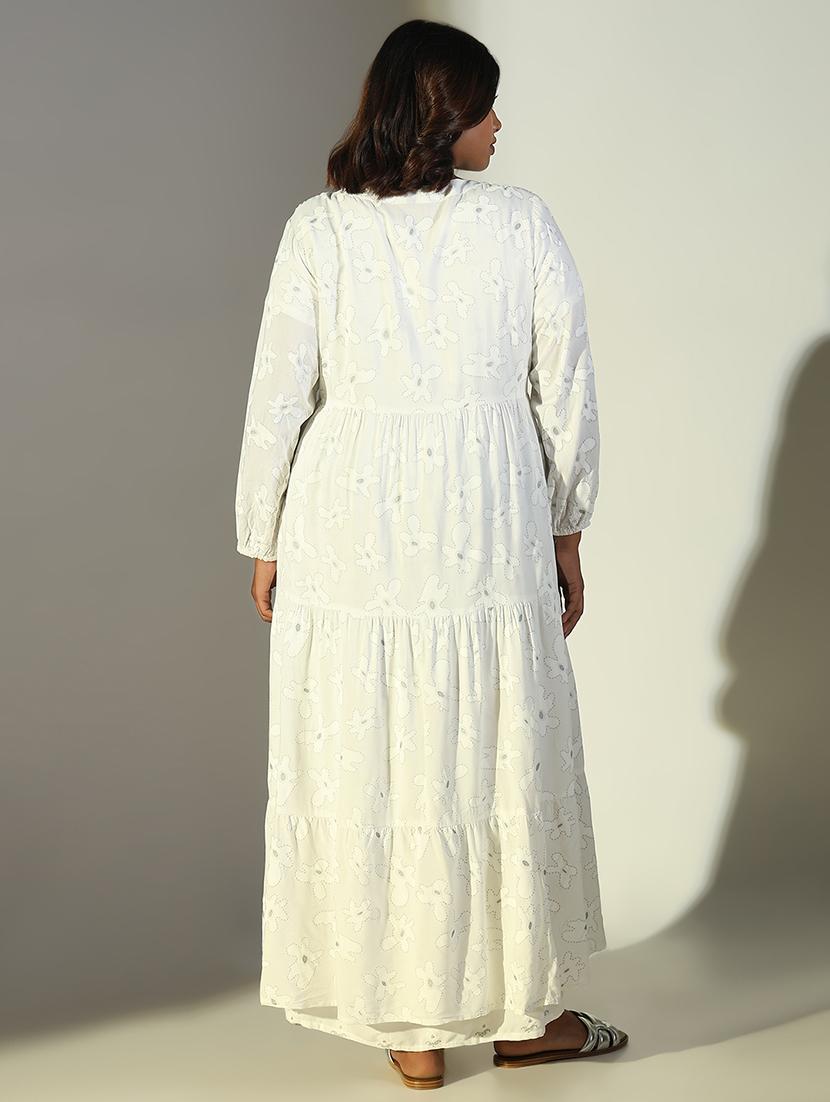women white long sleeve anarkali kurta - 21696960 - Standard Image - 4