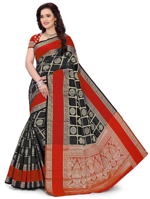 women self design bordered saree - 21696986 - Standard Image - 0