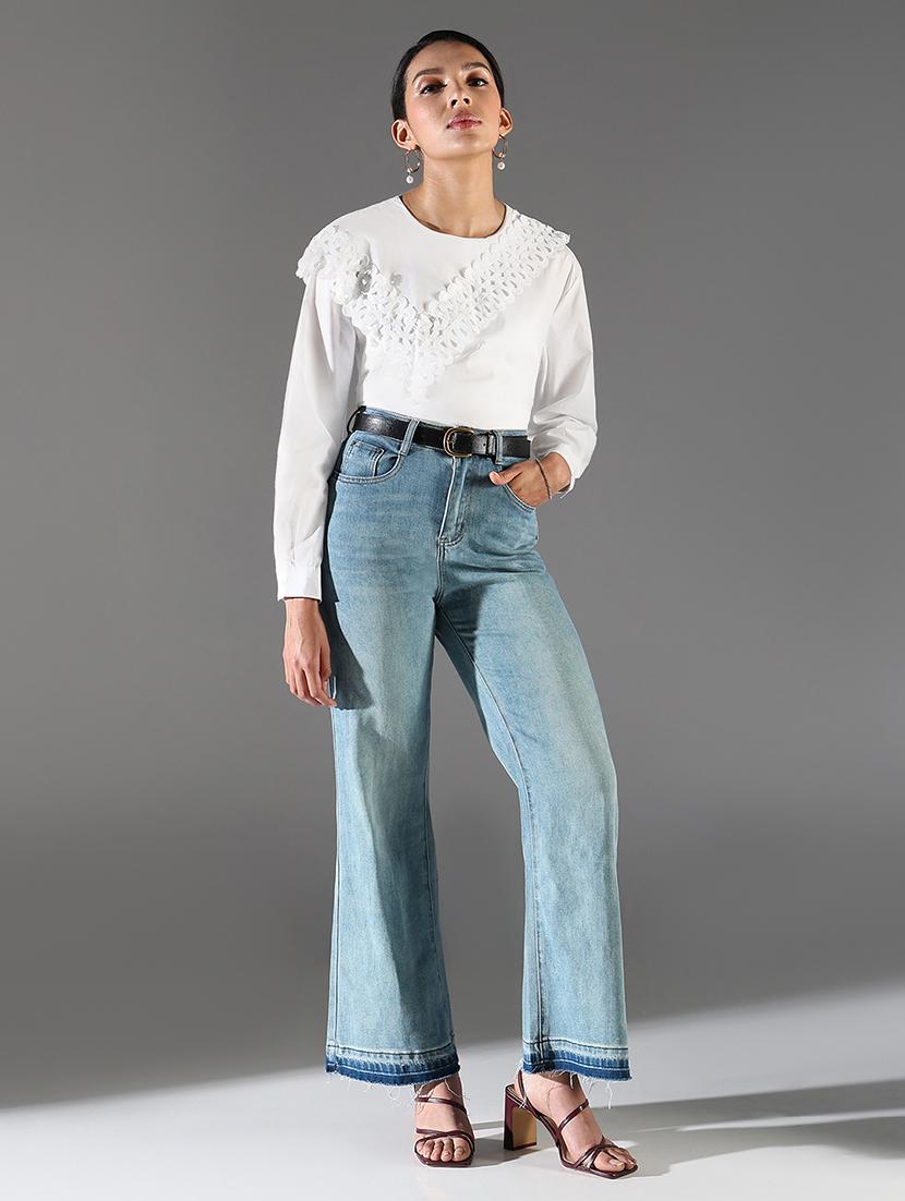 women white solid long sleeve top - 21697010 - Standard Image - 4