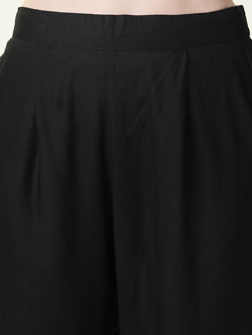 women black solid kurta pant with dupatta set - 21697074 - Standard Image - 6