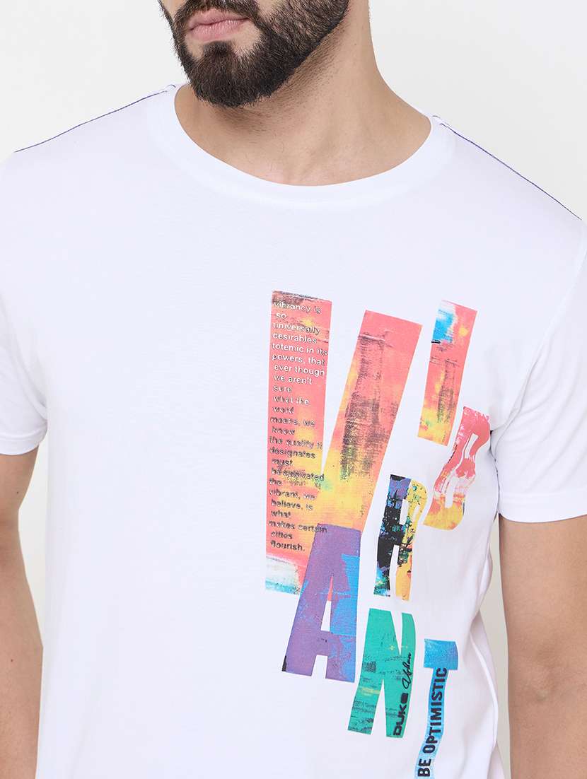 men front print short sleeve t-shirt - 21697123 -  Standard Image - 4