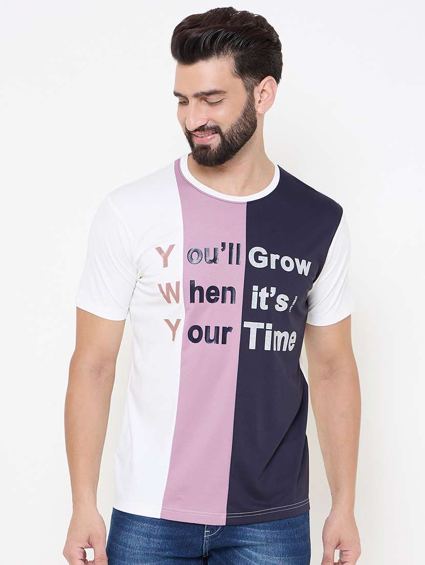 men round neck short sleeve t-shirt