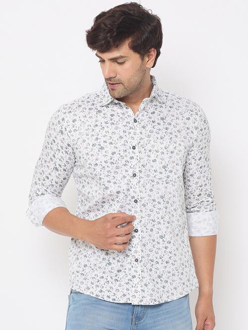 white cotton casual shirt - 21697434 -  Standard Image - 0