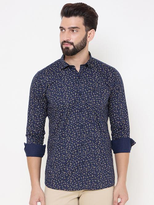 blue cotton casual shirt - 21697435 -  Standard Image - 0