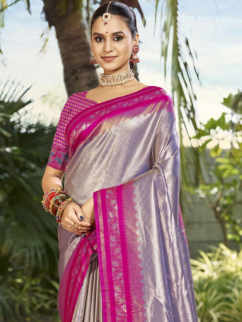 women self design kanjivaram saree with blouse - 21697803 - Standard Image - 1
